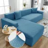 Stoelhoezen 1/2/3/4 zitter Jacquard Stretch Sofa Cover voor woonkamer Elastische Spandex Couch Slipcover Chaise Longue Corner