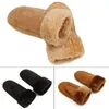 five fingers gloves Women Warm Real Sheepskin Mittens Fur Wrist Trim Ladies Fashion Matte