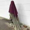 Abbigliamento etnico Musulmano Lungo Khimar Ramadan Preghiera formale Indumento Hijab Donne Niqab Burka Islamico Turchia Namaz Musulman Eid Jilbab Djellaba