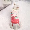 Kediler için köpek giyim kedi giysileri çilek baskı sfeater sfenks kış sıcak chrismas kostüm sweatshirt örme jumper