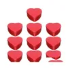 Gift Wrap 10Pcs Heart Shaped Candy Box Delicate Wedding Packing Empty Case Drop Delivery Home Garden Festive Party Supplies Event Dhmyi