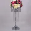 Dekoracja imprezy Crystal Wedding żyrandol kwiat stojak kwiecisty kandelabra stół waza centralna seniu0769