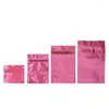 Storage Bags Small To Big Pink Aluminum Mylar Foil Bag Reclosable Reusable Self Grip Seal Tear Notch Food Ground Coffee Bean