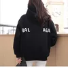 Designer Balencigas Hoodie women Front And Back Letters Plush Sweater Pure Cotton Men's And Women's Fashion Brand Hoodies Size 5xl Tech Fleece Balencaigaity