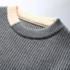 Мужские свитера 5xl Зимний толстый свитер мужчина для мужчин высочайшего качества Harajuku Fashion Clothing Soft Theme Pull Homme 2023 вязаная перемычка