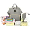 Bolsas de armazenamento Moda Mummy Mummy Maternity Backpack Bag Bolsa de grande capacidade Mã