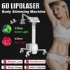 Profesyonel Vücut Zayıflama Ekipmanı Ağırlığı Yağ çıkarma Anti Selülit Vücut Forting 6D Lipo Lazer Taşınabilir Güzellik Makinesi Salon Ev Kullanımı
