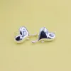 Stud Earrings ZFSILVER Real 925 Sterling Silver For Women Fashion Lovely Exaggerated Heart Jewelry Wedding Accessories Gift Girl