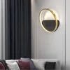 Vägglampa modern lyx akryl led 14w inomhus ljus nordisk sconce säng för sovrum vardagsrum trappa