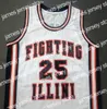 Jerseys de basquete #5 Deron Williams #13 Kendall Gill #25 Nick Anderson #33 Kenny Battle Illinois Fighting Illini College College Retro Basketball Jersey Mens Stitched