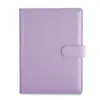 US Warehouse Notepads A6 PU läderbindemedel med blixtlåsväskor Multi Colors Notebook Inget papper inuti Spiral School Office Supplies B20