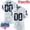 American College Football Wear Nik1 Cousu personnalisé 33 Jack Ham 34 Franco Harris 38 Lamont Wade 4 Journey Brown Penn State Nittany Lions College Youth Jersey