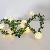 Strings 1.5M/3M/6M LED Garland Artificial Flower Bouquet String Lights Rose Fairy For Valentine's Day Wedding Year Decoration