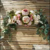 Decoratieve bloemen kransen kunstmatige bloem woning decoratie krans drempel slinger bruiloft feest muur decor accessoires dr otbb9