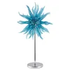 Floor Lamps Luxury LED Light Nordic Hand Blown Glass Blue Standing For Bedroom Bedside Living Room Decor