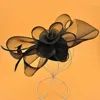 Headpieces vintage gaas grote boog haarclip bruid kleine hoed damesjurk accessoires Korea Japan zwart wit