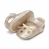 Premiers marcheurs né princesse en forme de coeur berceau bébé Prewalker en cuir Pu Mary Jane Bow chaussures mignonnes 0-18 mois