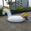 Vida Bóia da Vida de 185cm Gigante gigante de unicórnio inflável Flutuar anel de natação PEGASUS para crianças adultos Toys de festa de água T22121214