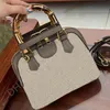 Mode vrouw tassen koppeling handtas luxe tote ontwerper tas bamboe shell stijl vrouwelijke portemonnees vintage echte lederen dames portemonnee schouder casual klassieker