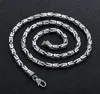 Link Chain Necklaces Braided Knots Textured 925 Sterling Silver Links Necklace 50 55 60 65 cm Gothic Punk Chains Handmade Fine Jewelry Accessories Gifts for Men Women