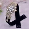 B￤lten Fashionn Slim Fit Party Luxury Design Elastic Belly Bridal midjeband Rhinestone Girdle Belt Stretch Midjeband