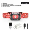 USB Rechargeable LED Head lamps With infrared sensor and battery display Waterproof Night run LED Headlamp Fishing lamp
