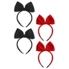 Bandane Fascia per capelli Fiocco per capelli Bowknotred Natale Donna Grandi fasce per capelli Archi Fascia per capelli Cerchio Copricapo Ragazze Festa Copricapo nero Ragazza grande