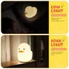 UNEEDE LED Benson Duck Night Light Lampada da tavolo ricaricabile in silicone per animali carini con sensore tattile per bambine e donne Letto2596