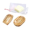 Natural Bamboo Soap Dishes Handmade Simple Bathroom Non Slip Tray Storage Box Household Products