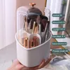 Storage Boxes Makeup Brush Box Useful Space-saving With Transparent Cover Daily Use Cosmetic Case