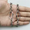 L￤nkarmband 7.5 tum 5st/Lot Design Ancient Clasp Armband Plated Component Rosary Chain Wholesale