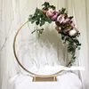 Party Decoration 5st/Lot 10st/Lot Wedding Table Centerpiece Golden Metal Arch Circle Ring