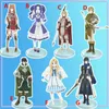 Nyckelringar anime står upp till Shield Hero Iwatani Naofumi Filo Akrylfigur Desplay Desktop Decoration 15cm