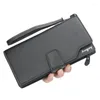 Wallets Men's Wallet Designer Casual Multifunctional Mens Clutch Business Purse Long Zipper Holder Sac Mobile Phone Bag