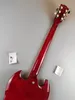 SG Guitarra Electric Red Angus Young Dark Wine Red Signature Truss Barner Cubierta