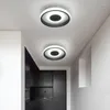 Tavan Işıkları Modern Basit 18W LED Işık Koridoru Balkon Yaratıcı Lamba Kare Yuvarlak Koridor Giriş Salonu Fikstür