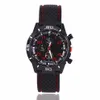 2018 Moda uomo Casual Orologio sportivo Cinturino per auto Orologio in silicone Relogies per uomo relojes Regalo Tutti i contatori funzionano Whol200q