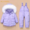 Kledingsets Jaar Overalls For Kids Toddler Baby Girl Boy Deskleding Children Coat Pant Set Hooded Parka