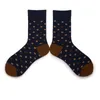 Calzini da uomo Moda Pois Cotone a righe lunghe Crew Man Business Casual Happy Calcetines Mujer