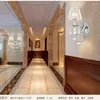 壁のランプクリエイティブランプヨーロッパのクリスタル導入ベッドルームベッドサイドエルラグジュアリーリビングルーム階段キャンドル