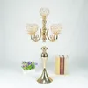 Decorazione per feste 75 cm di altezza Candelabri in metallo a 5 bracci in acrilico con pendenti in cristallo Decorazione centrotavola portacandele per matrimoni