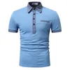 Polos pour hommes Nice Summer Polo Shirt Hommes Sports Couture Casual Impression Vêtements