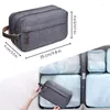 Bolsa de armazenamento para homens para homens pequenos kit de nylon dopp viagens leves barbear crianças e mulheres cosméticos preto azul cinza