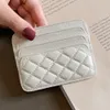 Designer Women's Purse one-piece sheepskin Ringer Bag vintage checked leather mini bank card bag ultra-thin