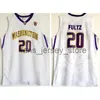 Ed NCAA Washington Huskies basketbalshirts College #20 Fultz Jersey Paars Zwart Wit Dematha High School Markelle Blauw 20fultz