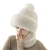 Boinas de chapéu de gorro, anti-fada multiuso manter quente inverno frio damas pescoço panor mais touca de bobble para montar