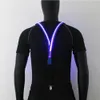 LED voor heren verlicht Suspenders unisex 3 clips-on braces vintage elastische y-shape verstelbare broek Suars voor festivalclubgroothandel