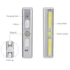 مصباح الجدار LED LED Wardrobe Light Light Battery Magnetic Cob Battery Clinket Closet Wireless Lighting Car Repair