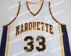 Basketbal Jerseys Custom #33 Jimmy Butler Marquette College Basketbal Jersey Heren Gestikt Elke Maat 2XS-5XL Naam En Nummer Top Kwaliteit