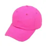 Berretti da baseball Berretto da baseball unisex fluorescente al neon Cappello per protezione solare da esterno in tinta unita brillante F3MF